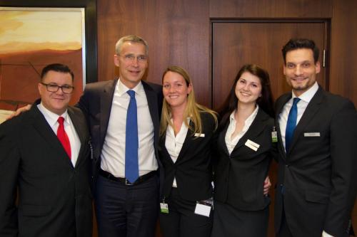 Jens Stoltenberg főtitkárral, NATO Transformation Seminar Budapesten