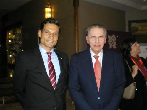 Jacques Rogge NOB Elnök Úrral, Olimpia 2012 London